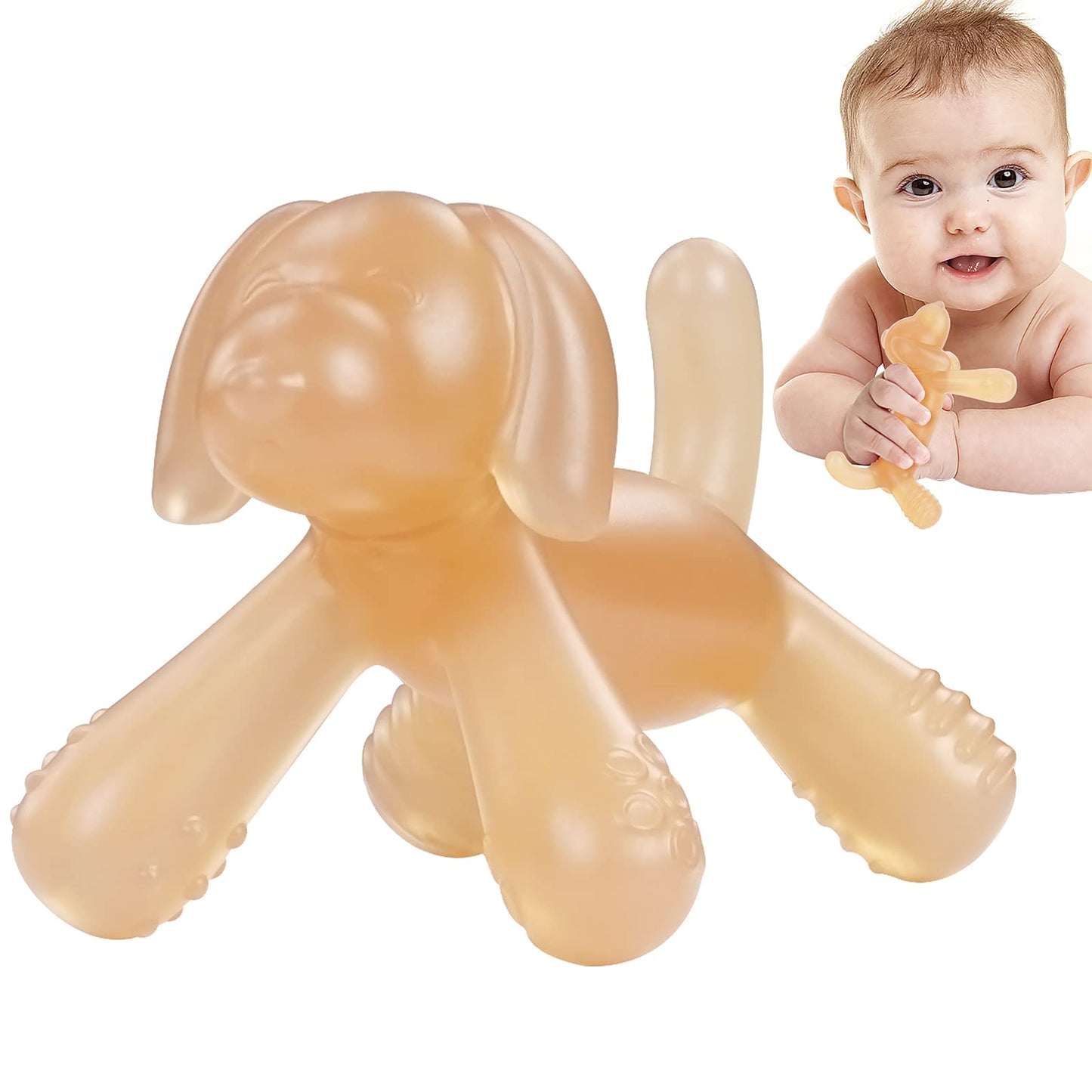 HHMY Baby Toys Baby Teething Toys for Babies 0-6-12 MonthsSoft Silicone Baby Chew Toys Baby Teether Infants Toddlers ToysBaby Teether Toys for Baby Girls Boys Birthday GiftsLess Dust Collect