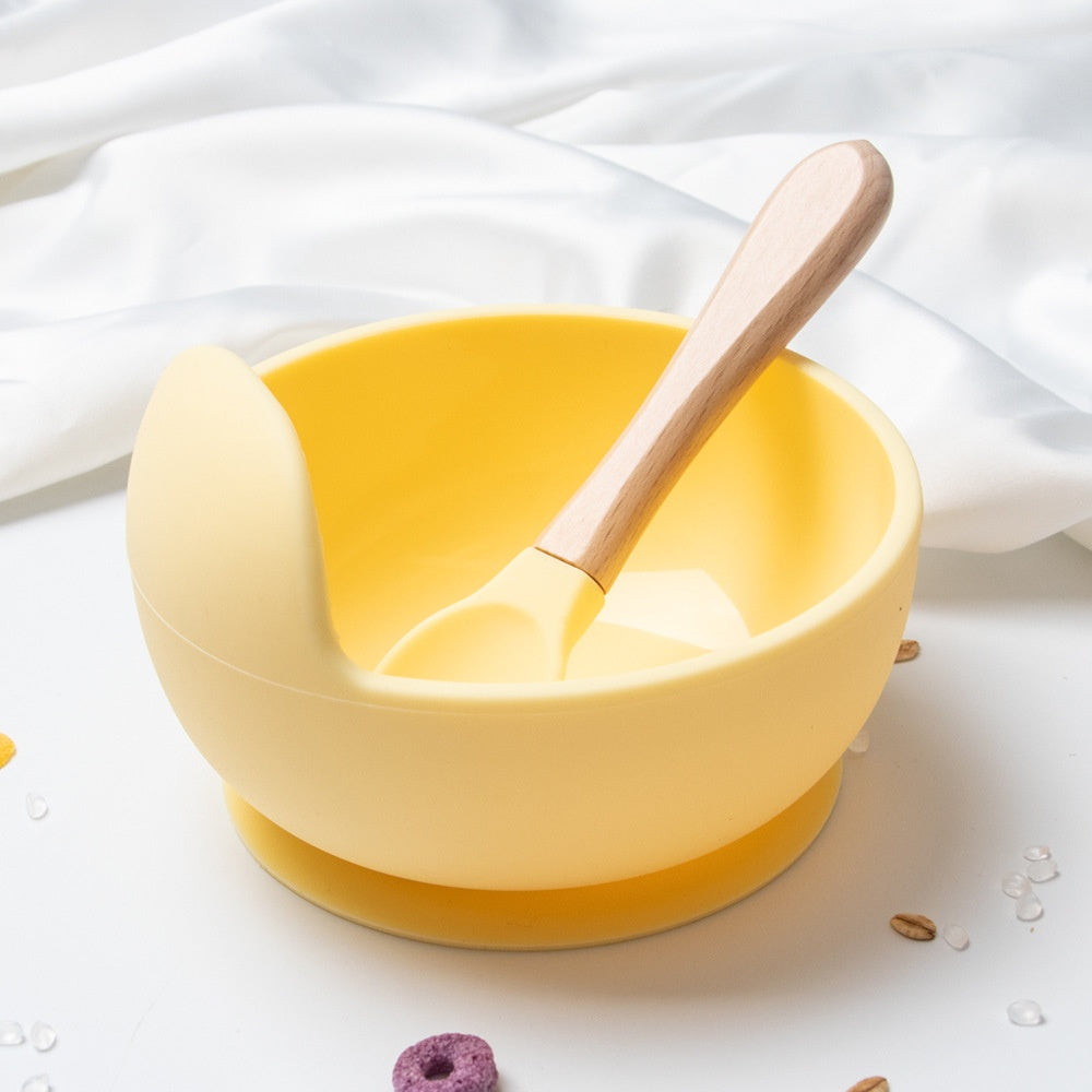 Silicone Suction Cup Baby Food Bowl Set
