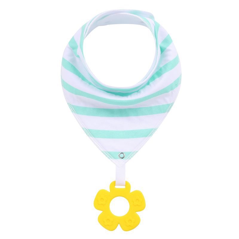 New Baby Teething Toys Cotton Bibs and Triangle Scarves