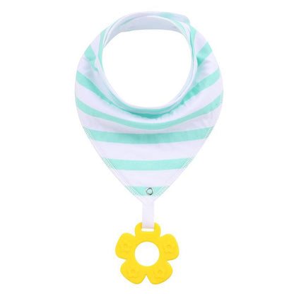 New Baby Teething Toys Cotton Bibs and Triangle Scarves