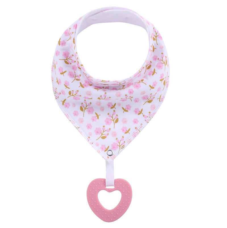 New Baby Teething Toys Cotton Bibs and Triangle Scarves