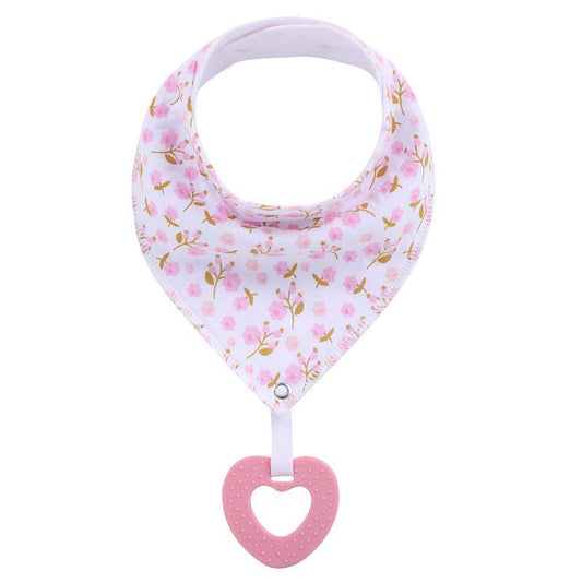 New Baby Teething Toys Cotton Bibs and Triangle Scarves