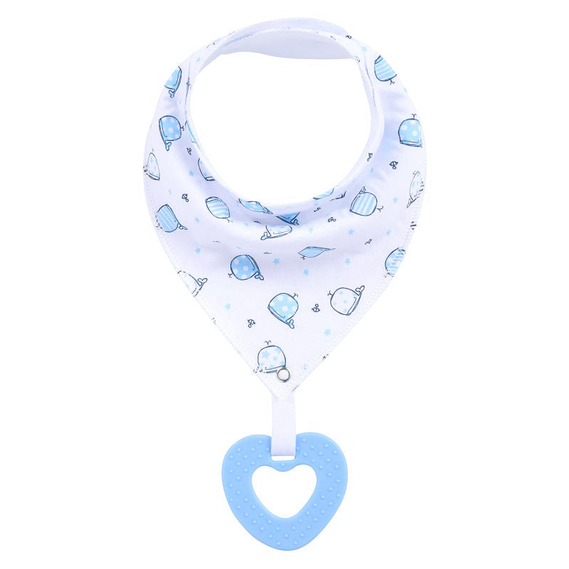 New Baby Teething Toys Cotton Bibs and Triangle Scarves