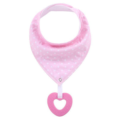 New Baby Teething Toys Cotton Bibs and Triangle Scarves