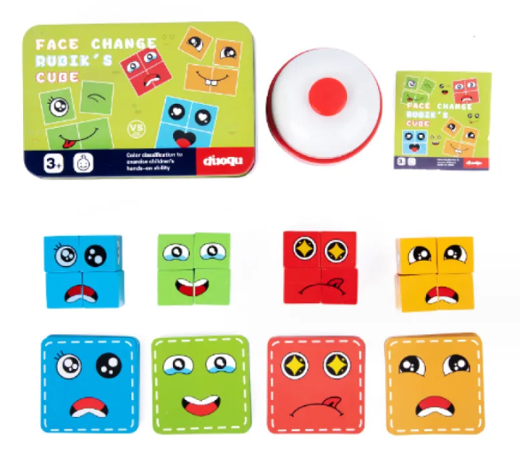 Wooden Magic Cube Pattern Building Blocks