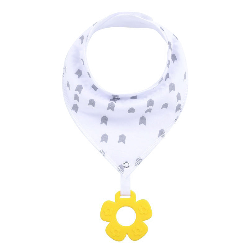 New Baby Teething Toys Cotton Bibs and Triangle Scarves