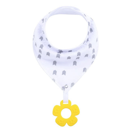 New Baby Teething Toys Cotton Bibs and Triangle Scarves