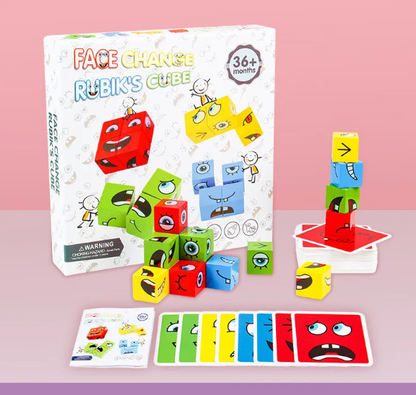 Wooden Magic Cube Pattern Building Blocks