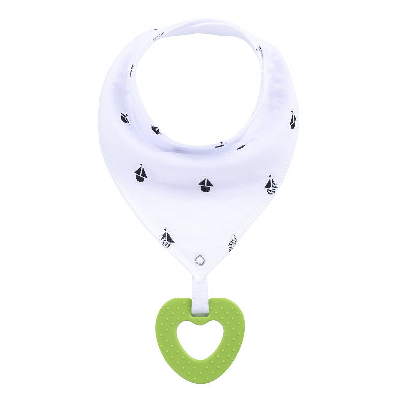 New Baby Teething Toys Cotton Bibs and Triangle Scarves
