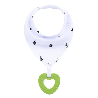 New Baby Teething Toys Cotton Bibs and Triangle Scarves
