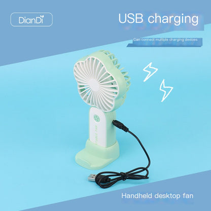 Portable Mini USB Rechargeable Handheld Fan with Light