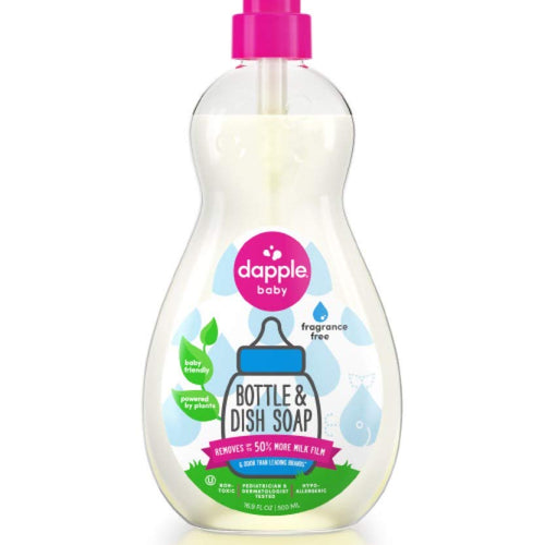 Dapple Baby Bottle & Dish Liquid 16.9 Fl Oz (Pack of 2)