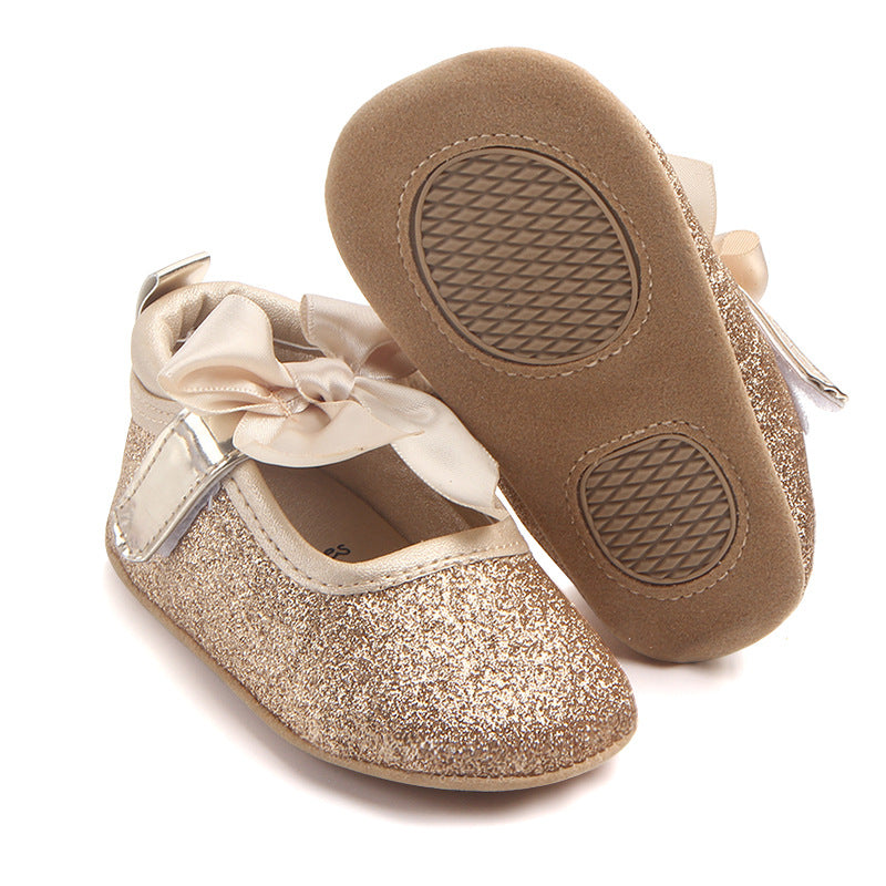 Baby Princess Shoes with Soft Non-Slip Sole (0-1 Year)