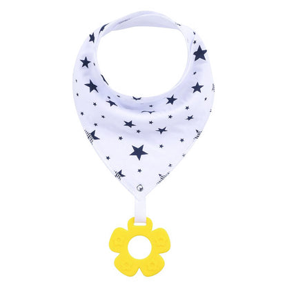 New Baby Teething Toys Cotton Bibs and Triangle Scarves