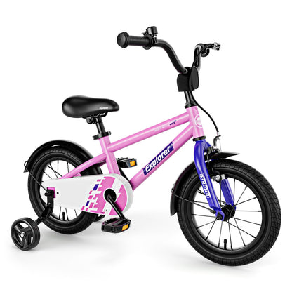 Olakids Kids Bike 12 14 16 18 Inch Toddlers Bike with Training Wheels Adjustable Seat and Handlebar Handbrake and Coaster Brake Childrens Bicycle for Girls Boys