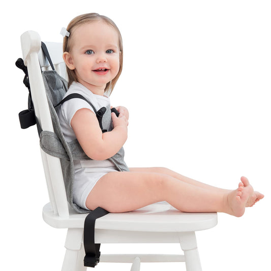 High Chair Harness Seat for Travel Portable Baby Safety Harness Chair Accessory Washable Travel Harness Seat with Adjustable Straps Shoulder Belt for Infant Feeding/Toddler - Baby Travel Essential