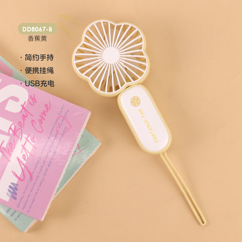 Portable Mini USB Rechargeable Handheld Fan with Light