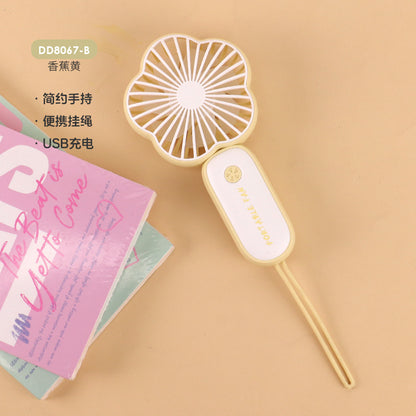 Portable Mini USB Rechargeable Handheld Fan with Light
