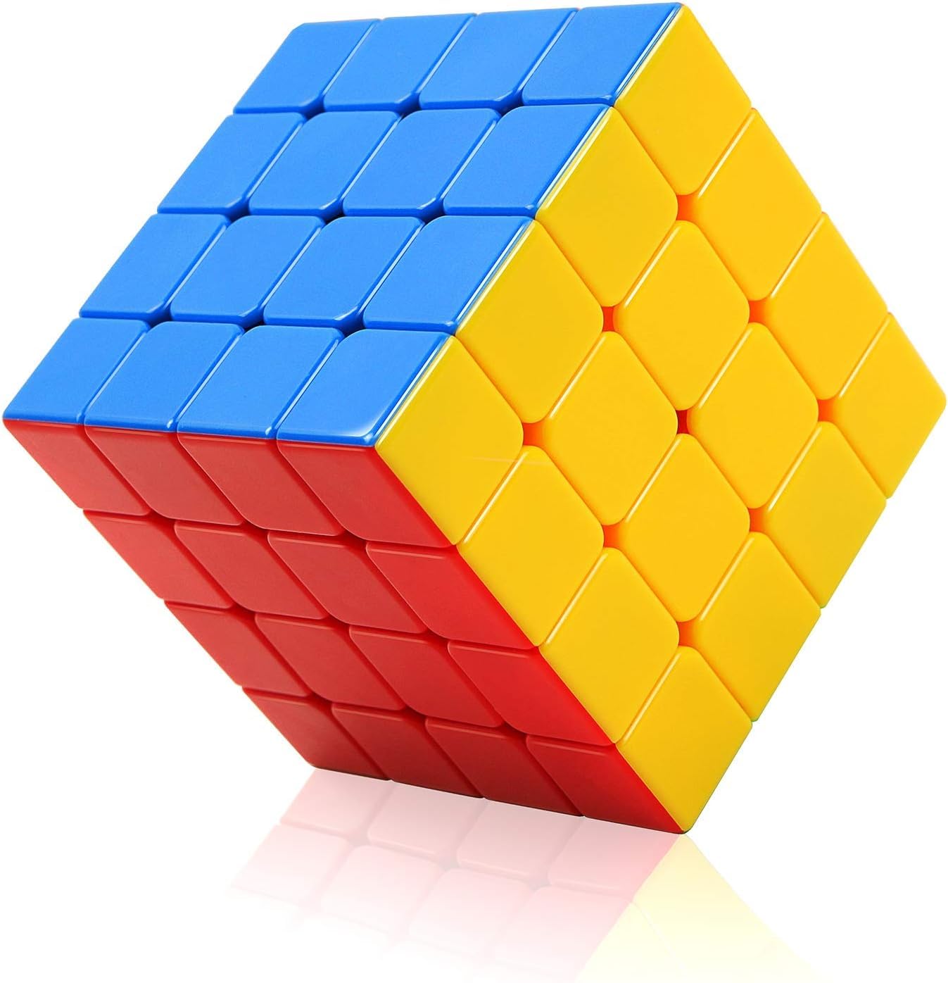 CFMOUR Speed Cube 4x4 - Moyu Meilong 4 Stickerless Magic Cubes Bundle 4x4x4- Fast Smooth Turning Vivid Colour Puzzle Game Brain Toy for Kids and Adult