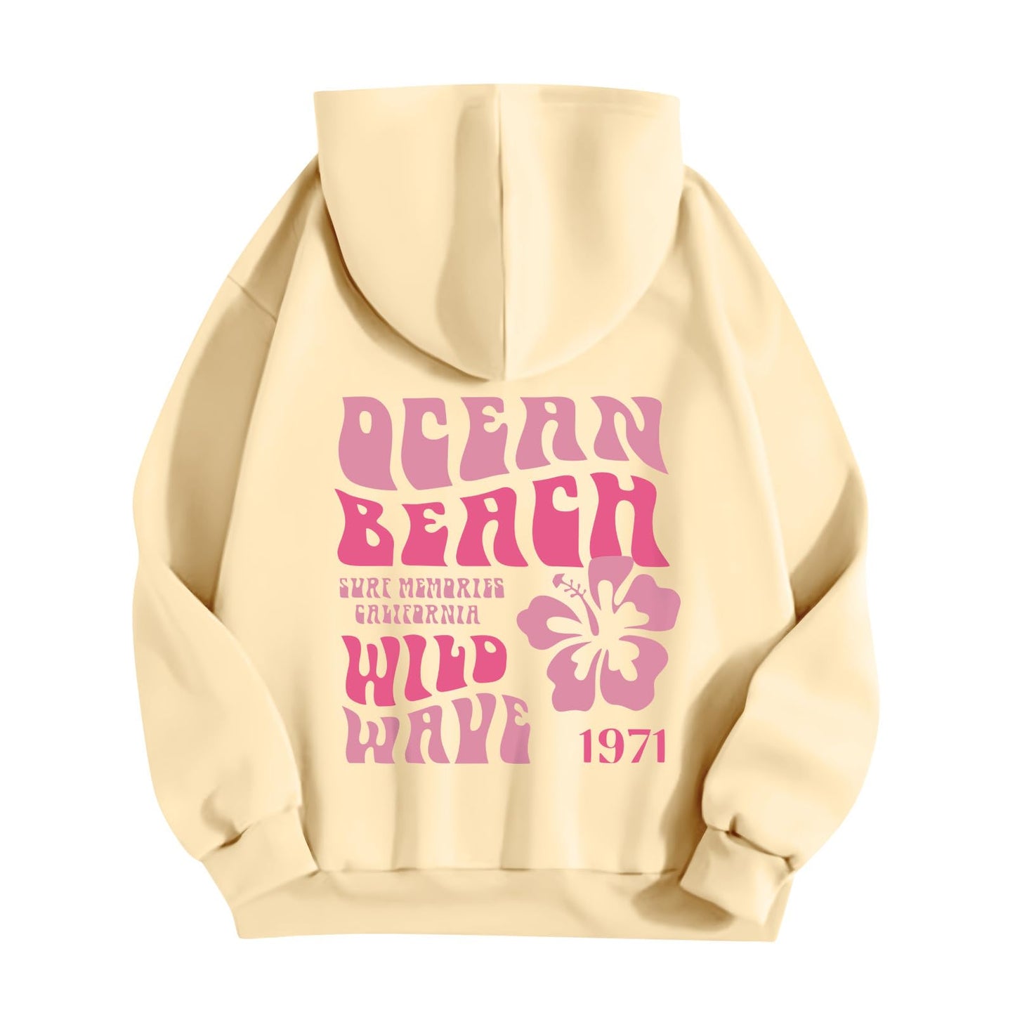 Teen Girl Preppy Blue & Yellow Hoodies 2024