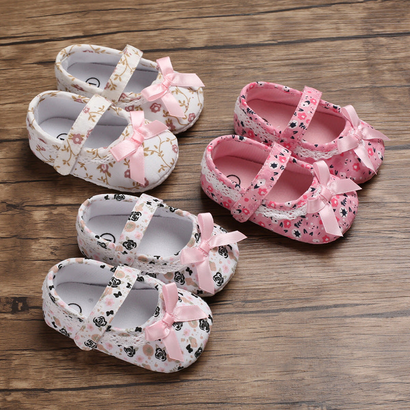 Soft Sole Princess Shoes for Baby Girls (0-1 Year)