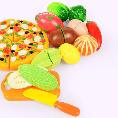 Children's Kitchen Toy Set - Vegetable and Fruit Puzzle