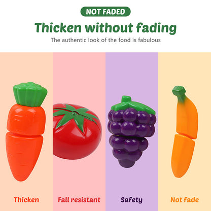 Children's Kitchen Toy Set - Vegetable and Fruit Puzzle