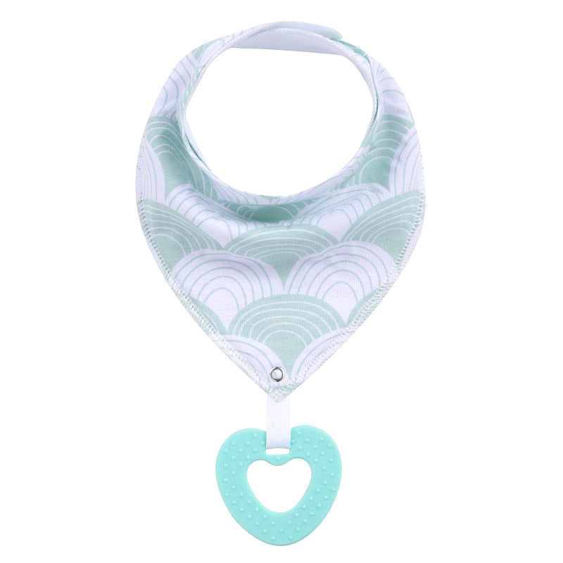 New Baby Teething Toys Cotton Bibs and Triangle Scarves