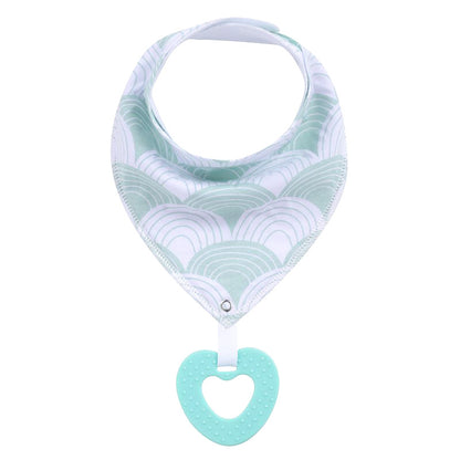 New Baby Teething Toys Cotton Bibs and Triangle Scarves