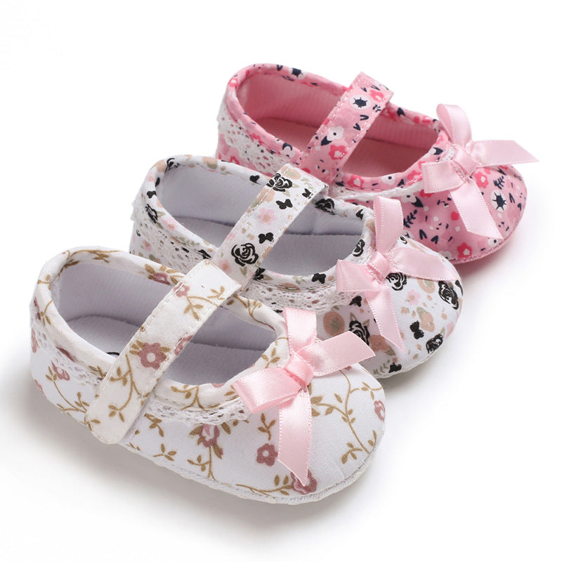 Soft Sole Princess Shoes for Baby Girls (0-1 Year)