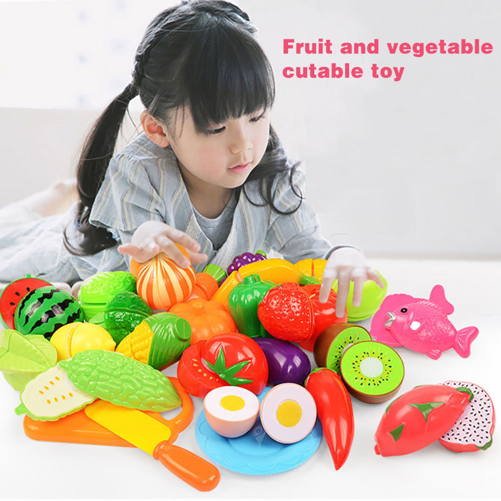 Children's Kitchen Toy Set - Vegetable and Fruit Puzzle