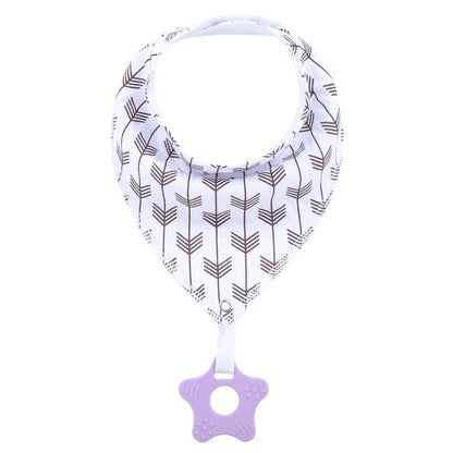 New Baby Teething Toys Cotton Bibs and Triangle Scarves