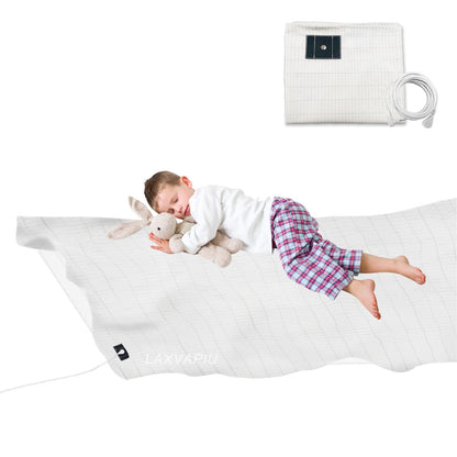 Grounding Crib Sheet Cotton Grounding Sheets for Baby Crib Bedding 27 x 52 Inch Silver Fiber Grounded Sheet with Grounding Cord