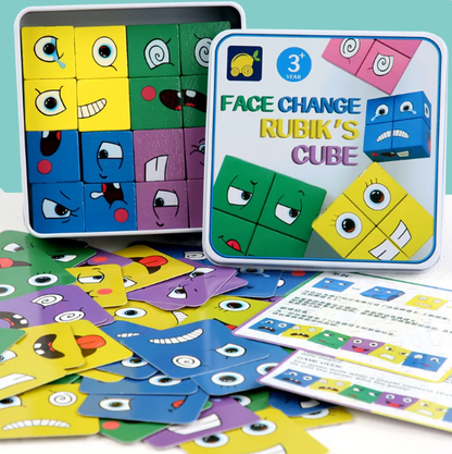 Wooden Magic Cube Pattern Building Blocks