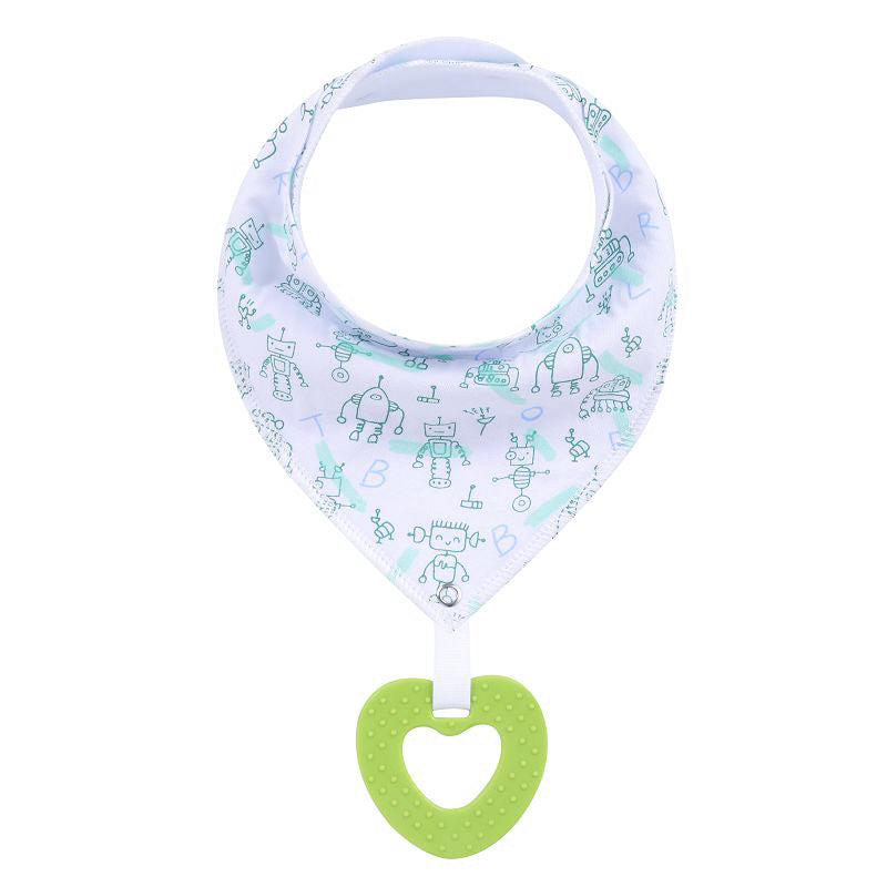 New Baby Teething Toys Cotton Bibs and Triangle Scarves