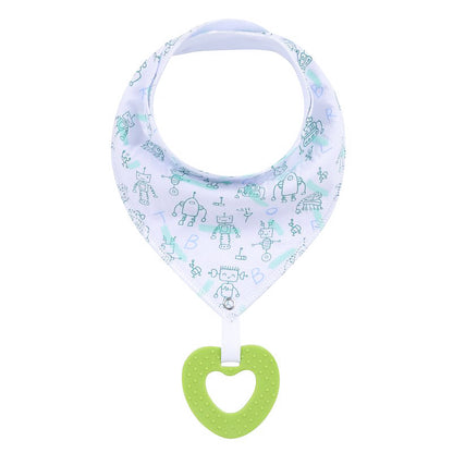 New Baby Teething Toys Cotton Bibs and Triangle Scarves
