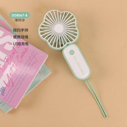 Portable Mini USB Rechargeable Handheld Fan with Light