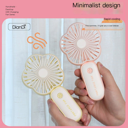 Portable Mini USB Rechargeable Handheld Fan with Light