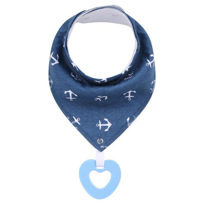 New Baby Teething Toys Cotton Bibs and Triangle Scarves