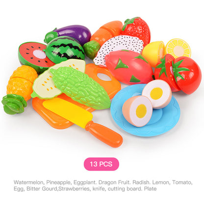 Children's Kitchen Toy Set - Vegetable and Fruit Puzzle