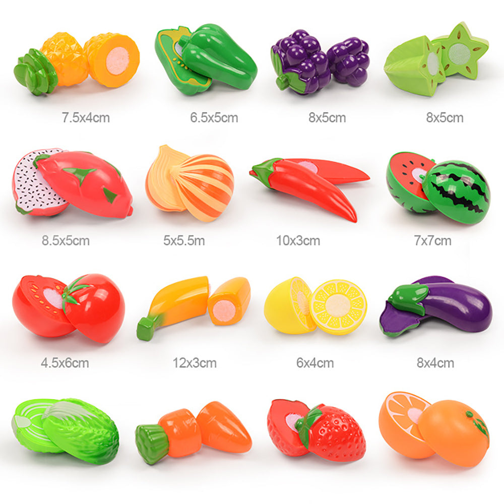 Children's Kitchen Toy Set - Vegetable and Fruit Puzzle