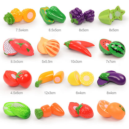 Children's Kitchen Toy Set - Vegetable and Fruit Puzzle