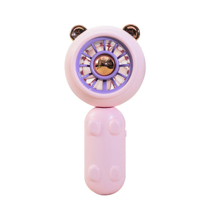 Portable Cartoon USB Rechargeable Handheld Fan