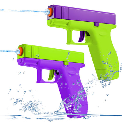 2-Pack Kids Water Guns (100cc) – Purple & Green Water Blasters for Outdoor Play, Pool & Beach Toys